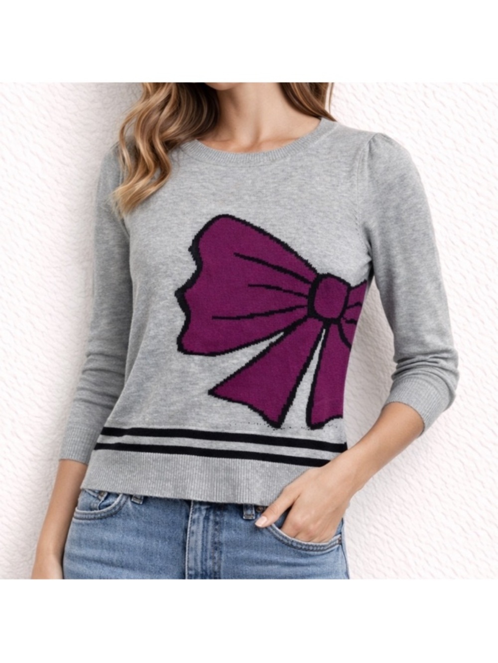 Vintage Forever 21 Twist bow Sweater